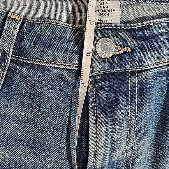 🌞H&M Regular Waist Flared Blue Jeans 15" Waist - Picture 3 of 7